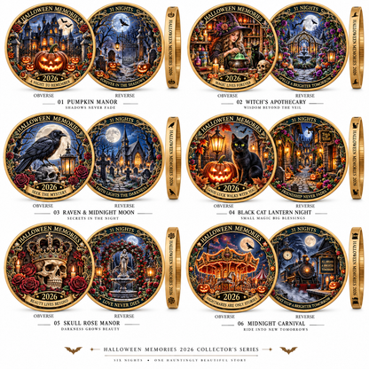 2026 "Halloween Memories" — A double-sided "Halloween Night of the 31st" commemorative coin, crafted especially for Halloween enthusiasts.