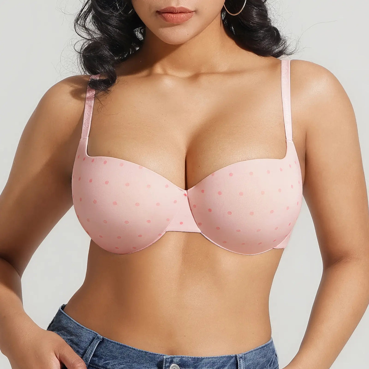 Women 2 Cups Lift Seamless Push Up Underwire T-Shirt Bra ✨ - image 12