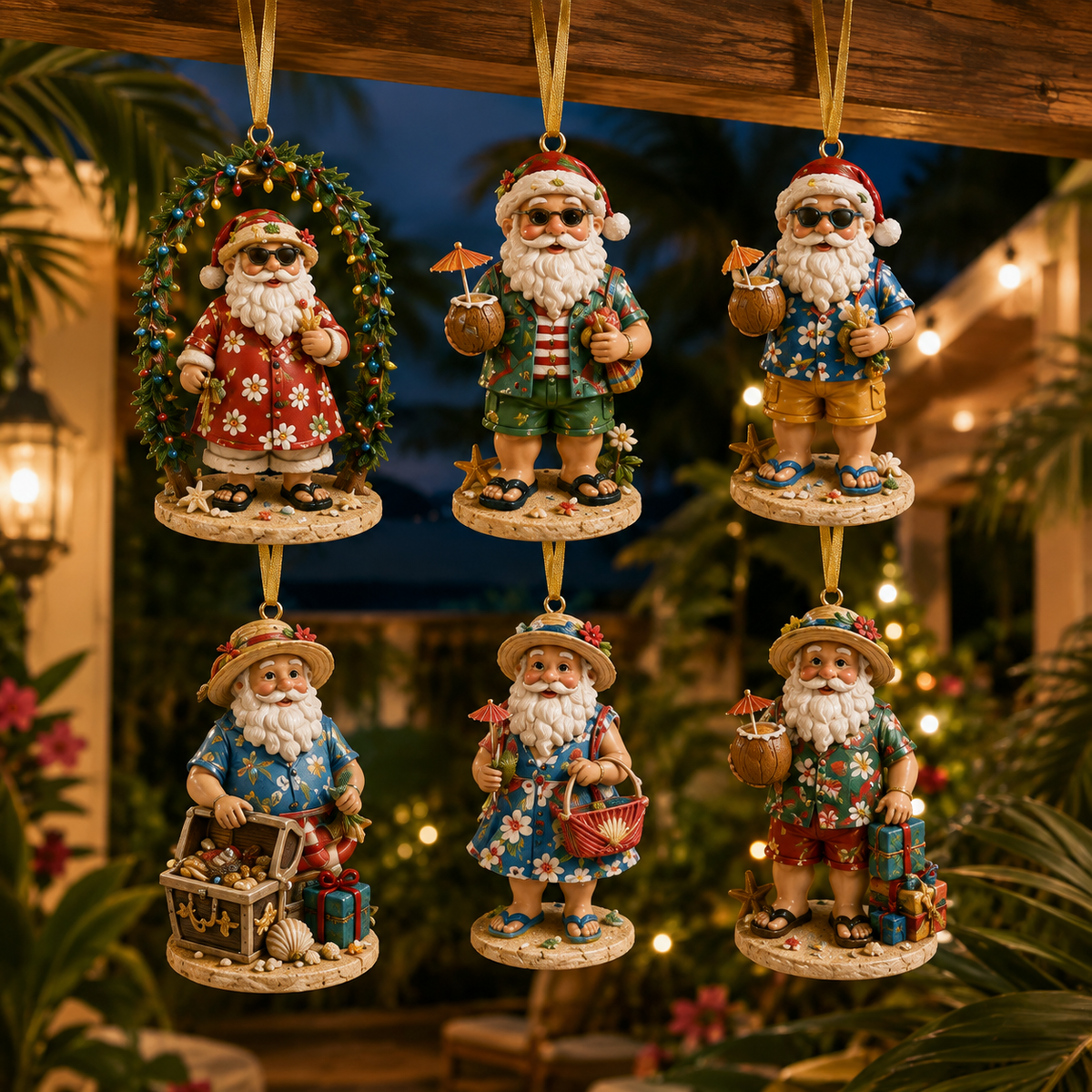 ✨24-Day Christmas Countdown Advent Calendar –Beach Santa