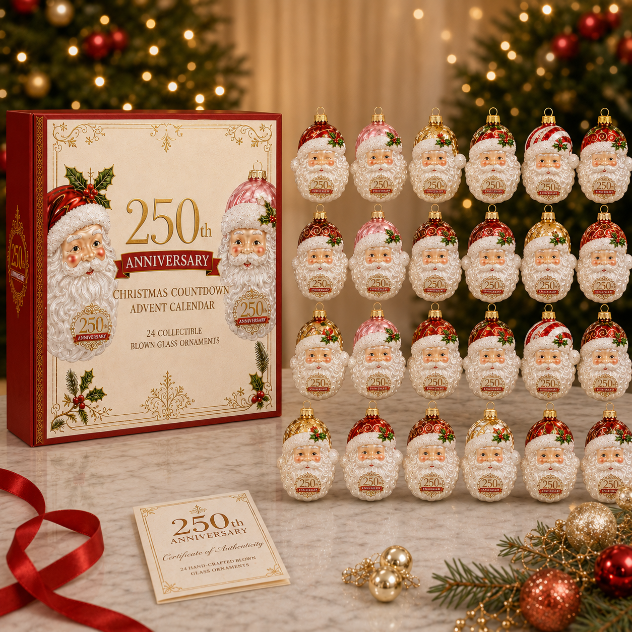 ✨Santa Claus  Christmas 24-Day Countdown Calendar