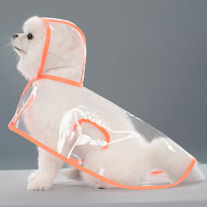Transparent Thick Cape Dog Raincoat for Small Medium Dogs 🐶