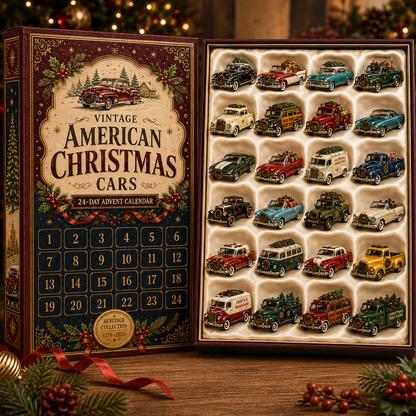 ✨24-Day Christmas Countdown Advent Calendar – Christmas Car Model Ornament