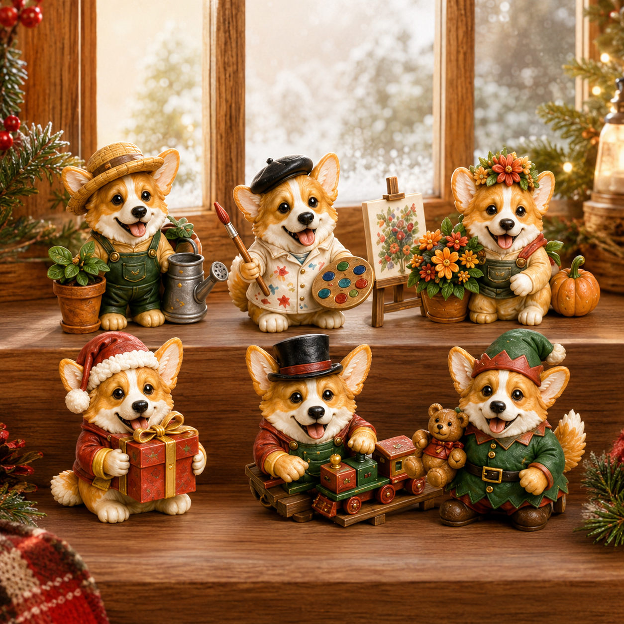 24 Days of Corgi Jobs Advent Calendar 2026 – 24 Unique Collectible Corgi Miniatures, Christmas Countdown Calendar for Dog Lovers