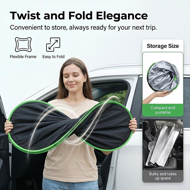 2026 New Portable Heat-Insulating Vehicle Sunshade, Upgraded Thickened Front Window Sun Shade☀️ - image 7