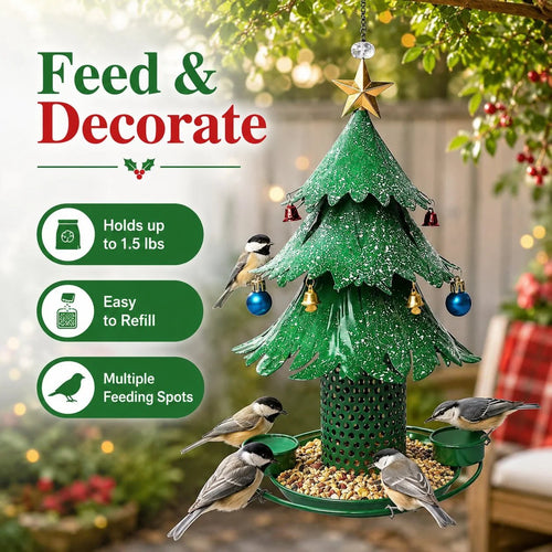 🥰New Hot Sales - 49% OFF🎄 Christmas Tree Bird Feeder🐦Festive Garden Decor for Bird Lovers ✨ - image 1