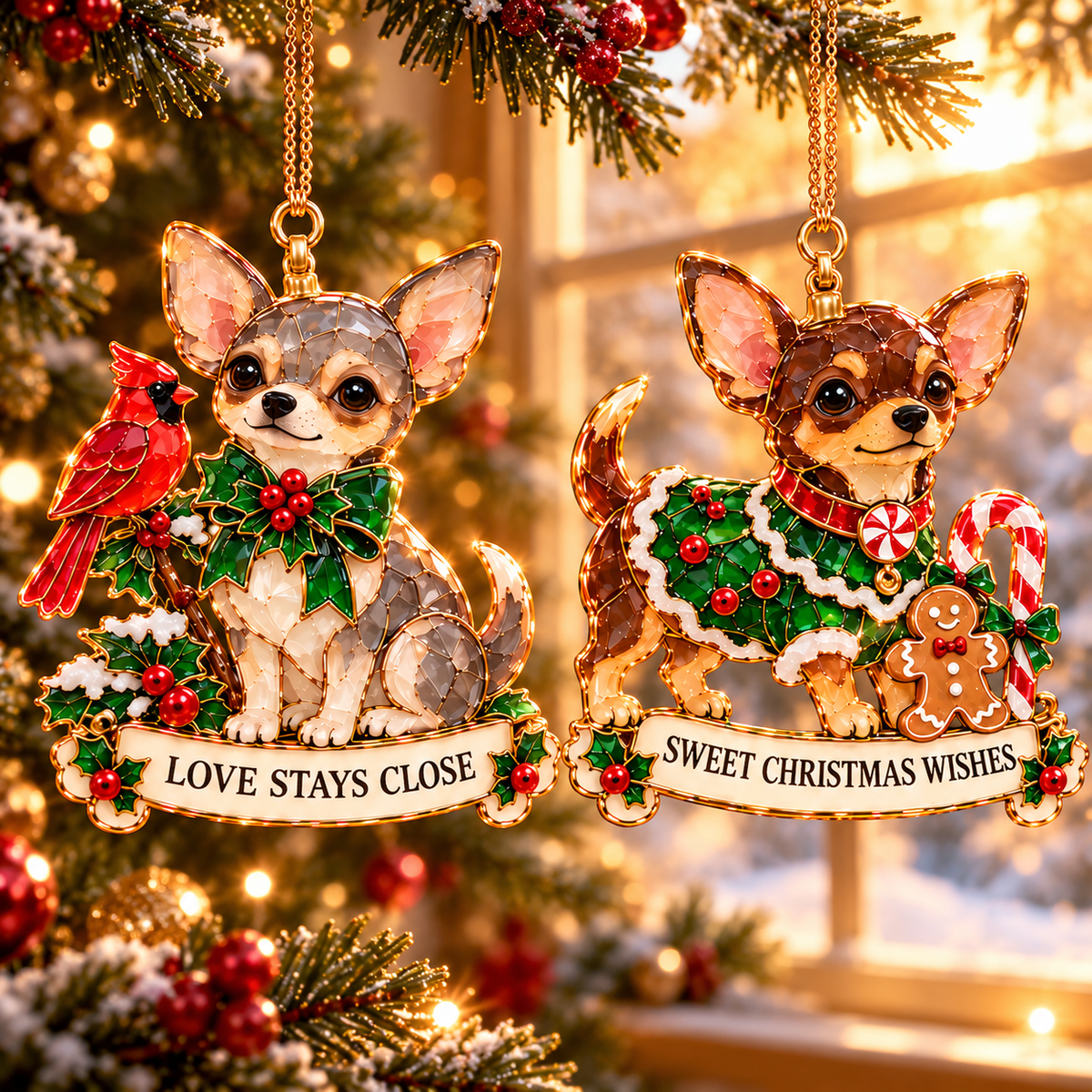 Chihuahua Christmas Ornaments 🎄🐶 | 6 Festive Designs