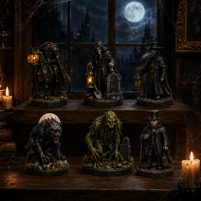 Haunted Manor Halloween Countdown Calendar 2026 – 24 Nights of Terror Gothic Miniature Collectibles