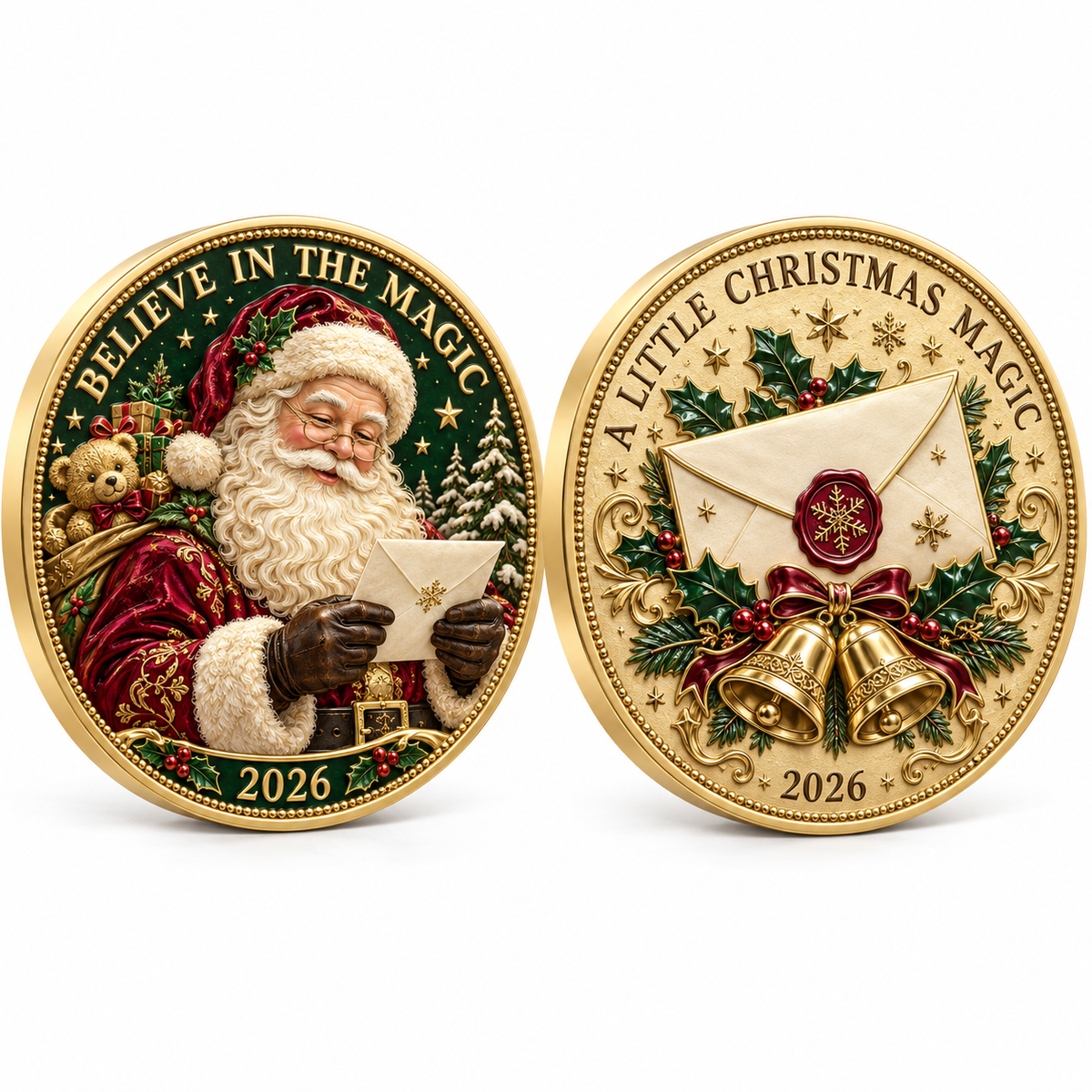2026 Christmas Memories Coin Collection – 6 Festive Designs, Double-Sided Details & Timeless Holiday Charm