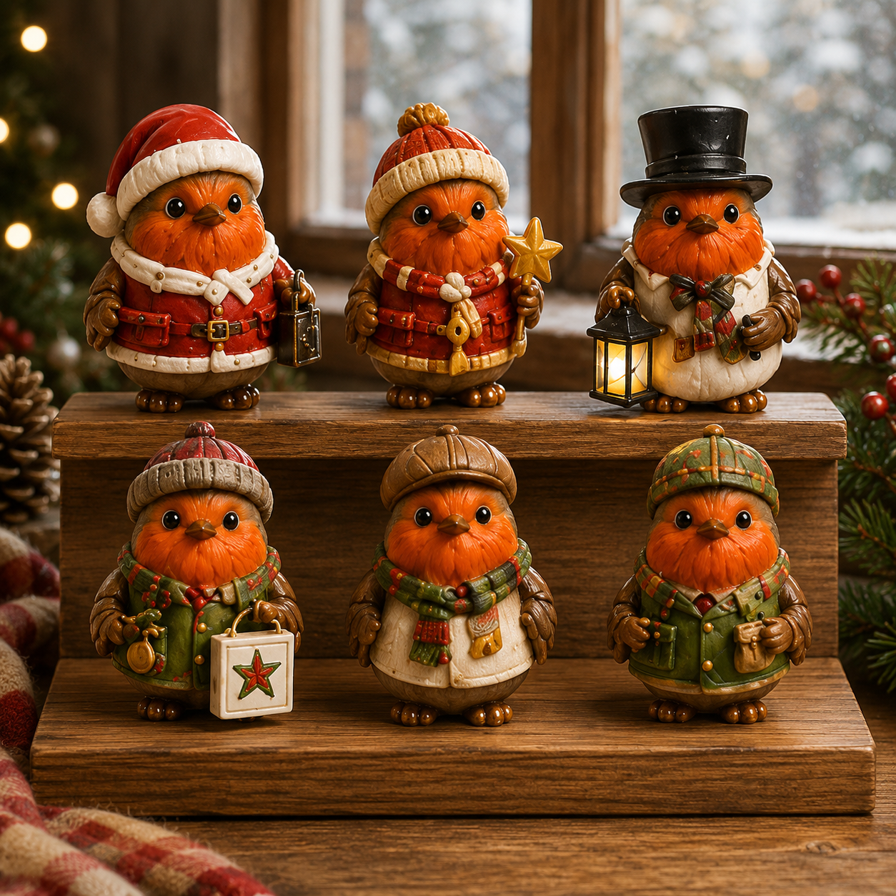 Robin Christmas Advent Calendar 2026 – 24 Days of Unique  Collectible Robin Miniatures, Festive Countdown Gift for Bird Lovers & Garden Lovers