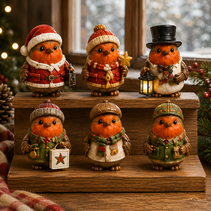 Robin Christmas Advent Calendar 2026 – 24 Days of Unique  Collectible Robin Miniatures, Festive Countdown Gift for Bird Lovers & Garden Lovers