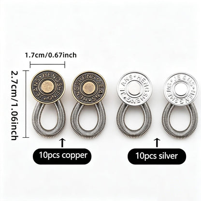 👖 8-Piece Metal Button Extenders for Jeans & Pants - image 10