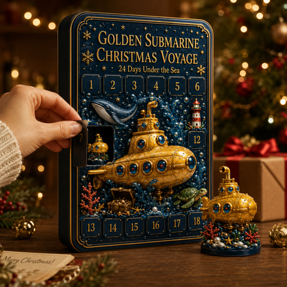 2026 Golden Submarine Christmas Advent Calendar