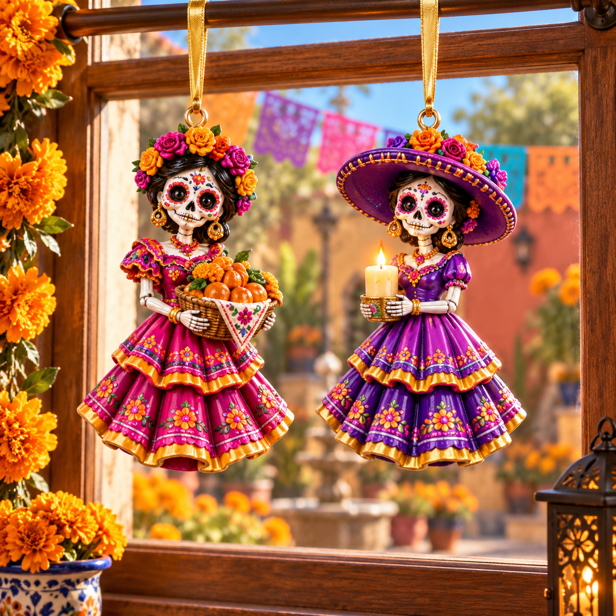 2026 Día de Muertos Ornaments – Folk Art Keepsake Collection Celebrating Love & Remembrance