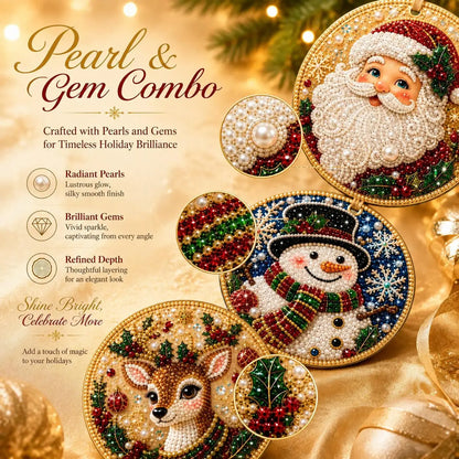 6Pcs/12Pcs Christmas DIY Diamond Painting Ornaments Kit, Xmas Tree Hanging Pendant🎄 - image 12