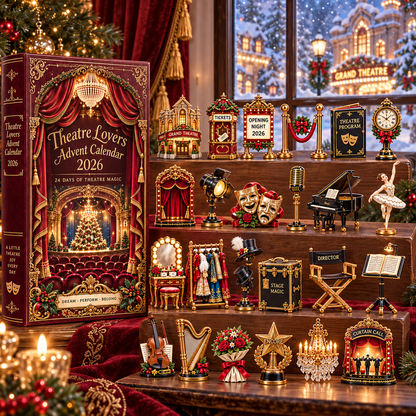 Theatre Lovers Advent Calendar 2026 – 24 Days of Theatre Magic Collectible Miniatures Christmas Countdown Gift