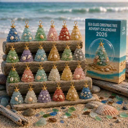✨Sea Glass Christmas Tree Ornament Advent Calendar
