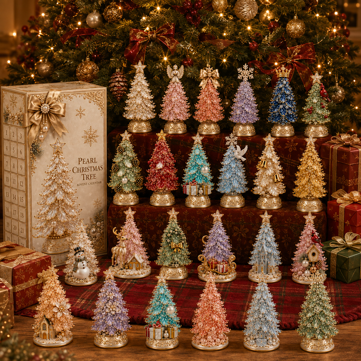 🔥Last 50 pcs✨⏰Last day 50% off🔥✨24-Day Advent Calendar -  Luxurious Pearl Christmas Tree