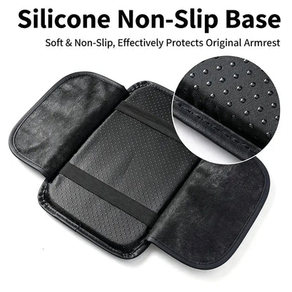 Multifunctional Car Armrest Box Cushion with Built-in Storage Bag 🚙
