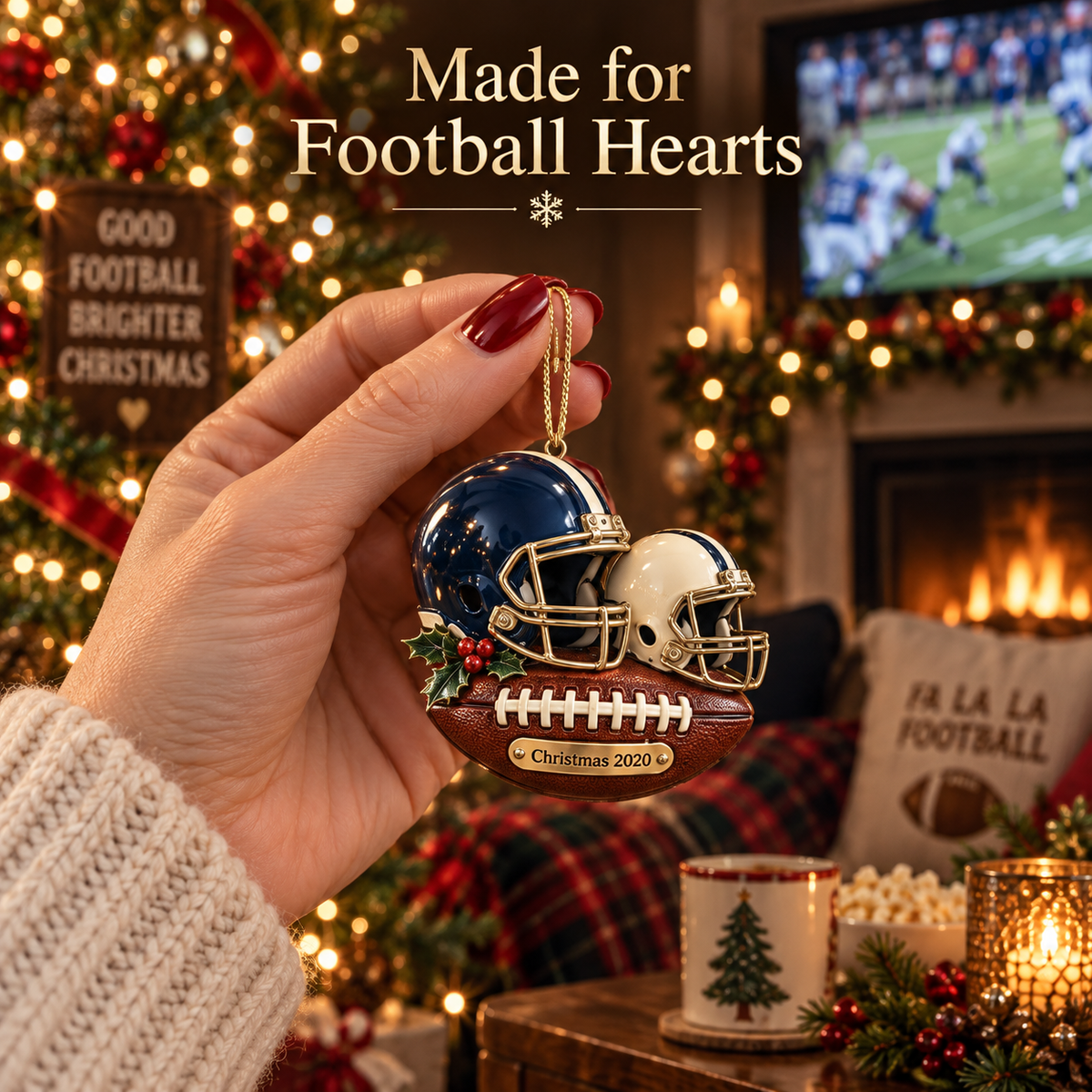 2026 Touchdown Christmas Ornaments – 8 Unique Football Helmet Designs for Football Fans & Holiday Traditions