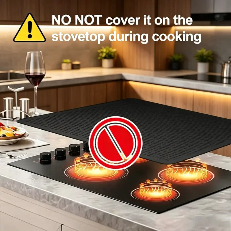Multi-purpose silicone mat for electric hobs