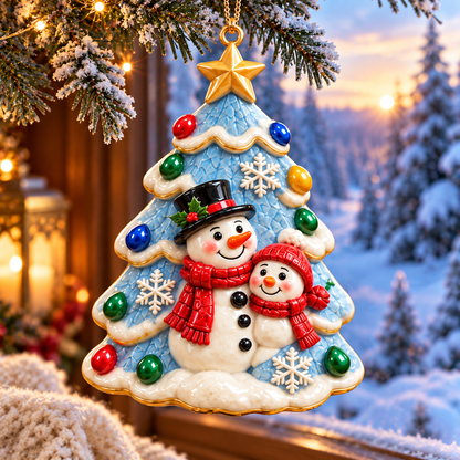 🎄 2026 Christmas Tree Ornaments – Set of 6 Festive Holiday Keepsakes Featuring Santa, Cardinals, Gingerbread House, Snowmen & Nutcracker | Christmas Decorations & Gifts