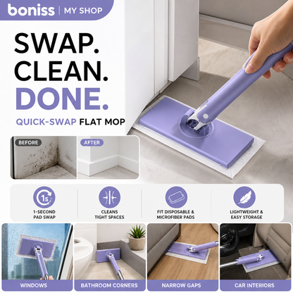 🧹 Automatic Cloth-Changing Mini Mop for Quick Everyday Cleaning - image 1