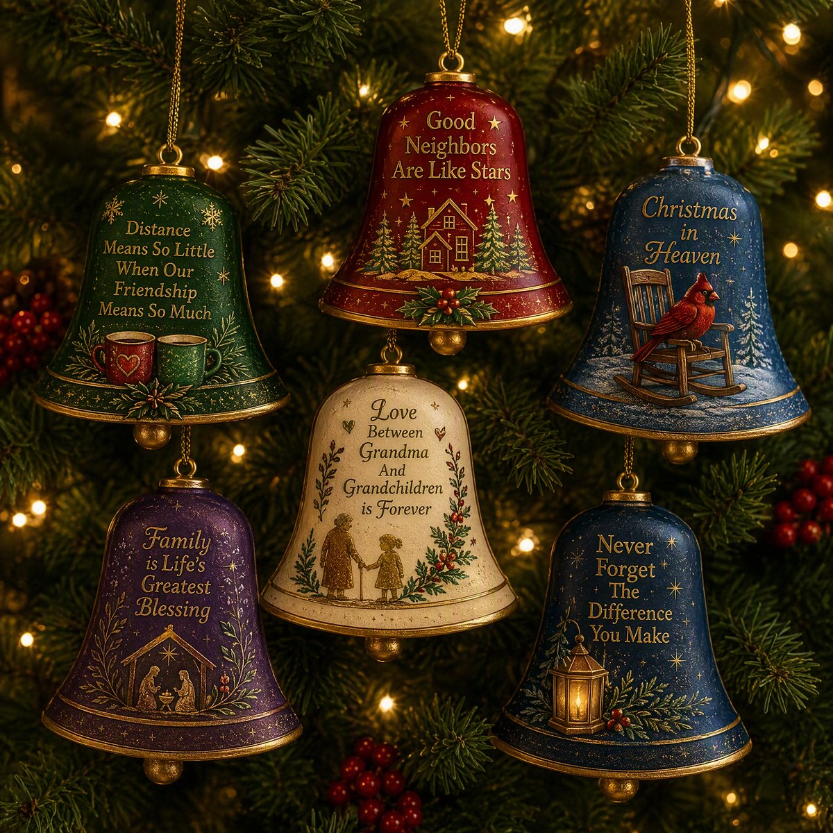 🎅🔔Holiday Bell Ornament Collection – Festive Keepsake Decor - image 1