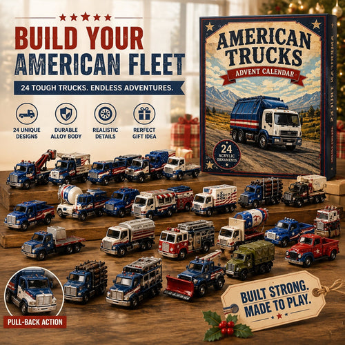 American Trucks Fleet Advent Calendar 2026 - 24-Day Festive Countdown, Acrylic Charms Blind Box