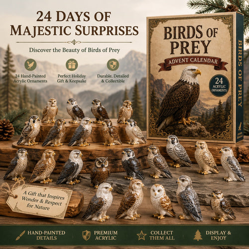 Birds Of Prey Advent Calendar 2026 - 24-Day Festive Countdown, Acrylic Charms Blind Box