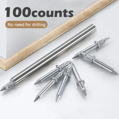 100 Double-Headed Carbon Steel Baseboard Nails🔩 - image 1