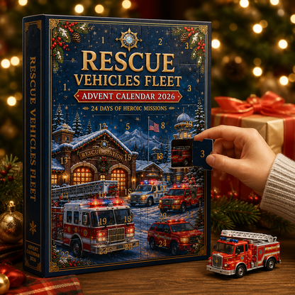 2026 Rescue Vehicles Advent Calendar – 24 Days of Emergency Vehicle Surprises