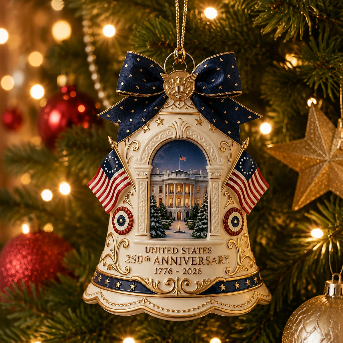 ✨250th Anniversary Limited Edition Bell Christmas Tree Ornament
