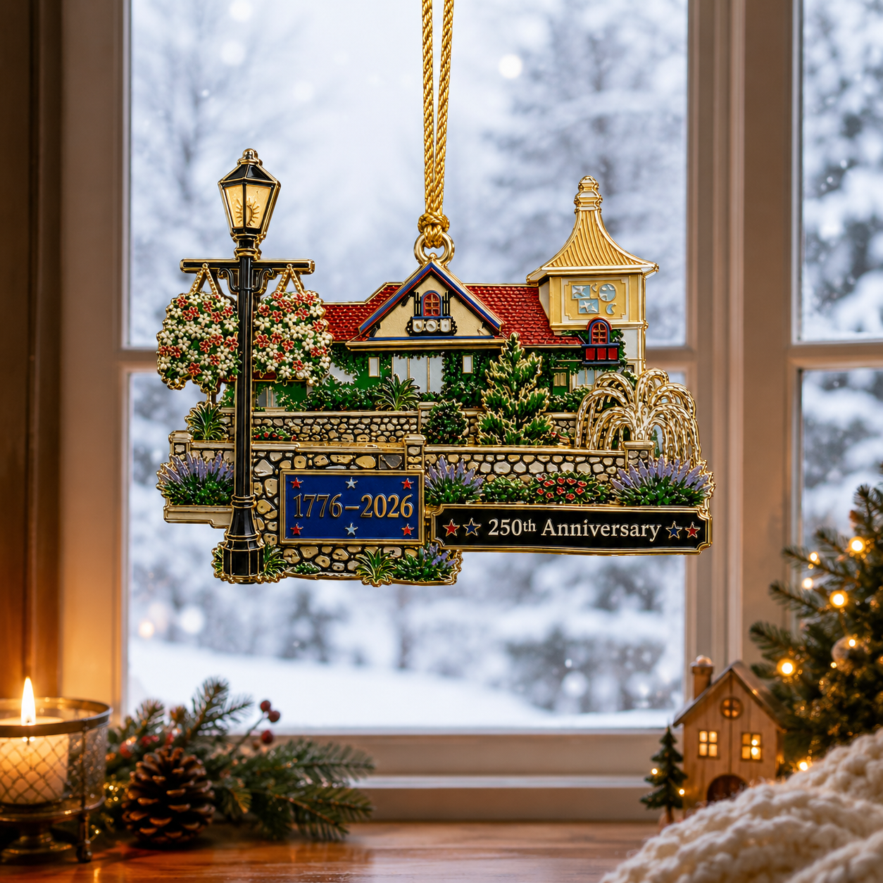 ✨250th Anniversary "Cozy Home" Christmas Ornament