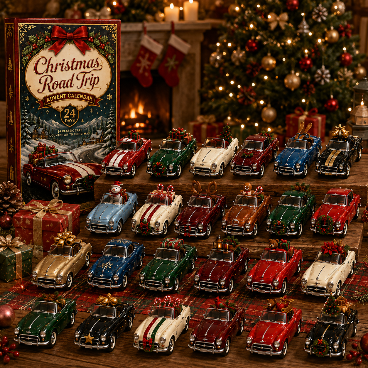 🔥Last 50 pcs✨⏰Last day 50% off🔥✨24-Day Advent Calendar - car