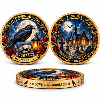 2026 "Halloween Memories" — A double-sided "Halloween Night of the 31st" commemorative coin, crafted especially for Halloween enthusiasts.