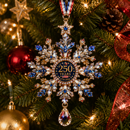 ✨High-quality crystal snowflake ornaments