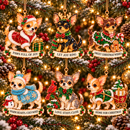 Chihuahua Christmas Ornaments 🎄🐶 | 6 Festive Designs