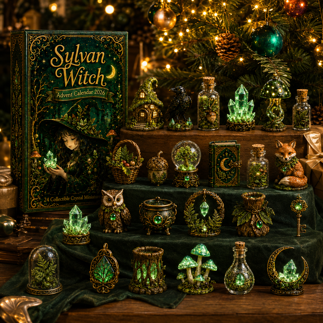 24 Days of Forest Magic – Witchy Crystal Miniature Countdown Calendar 2026