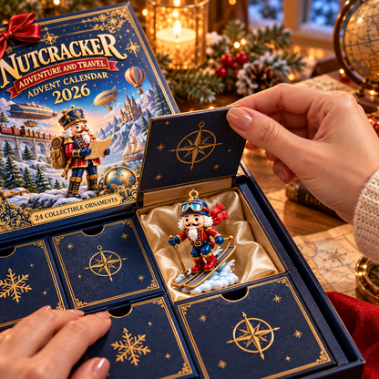 Nutcracker Adventure & Travel Advent Calendar 2026 – 24 Collectible Christmas Ornaments for a Magical Holiday Journey