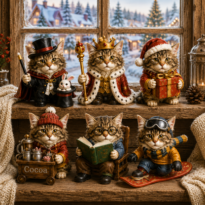 Maine Coon Jobs Advent Calendar 2026 – 24 Days of Unique Collectible Cat Miniatures, Christmas Countdown Gift for Maine Coon & Cat Lovers