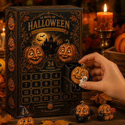 ✨24-Day Christmas Countdown Advent Calendar –Halloween Pumpkin Ornament
