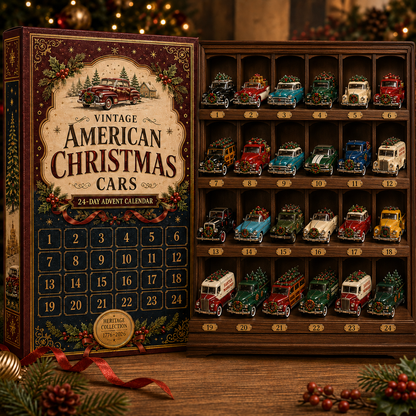 ✨24-Day Christmas Countdown Advent Calendar – Christmas Car Model Ornament