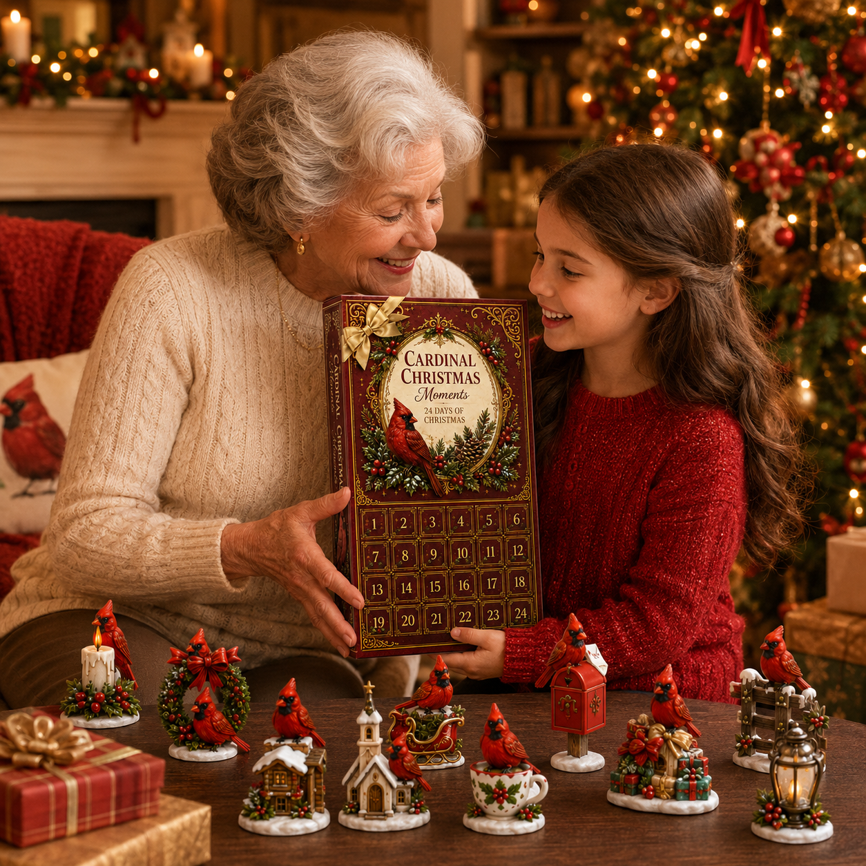 🔥Last 30 pcs✨⏰Last day 50% off🔥✨24-Day Advent Calendar - Cardinal