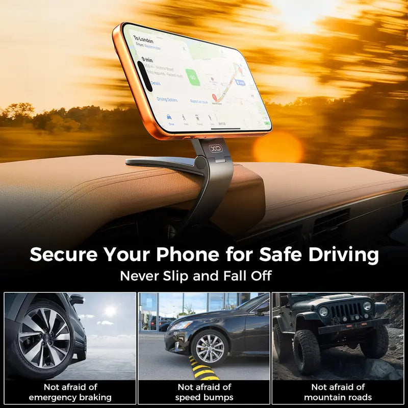 Strong Magnet Magnetic Cellphone Car Mount - Hands-Free Phone Holder, 95° Adjustable - image 4