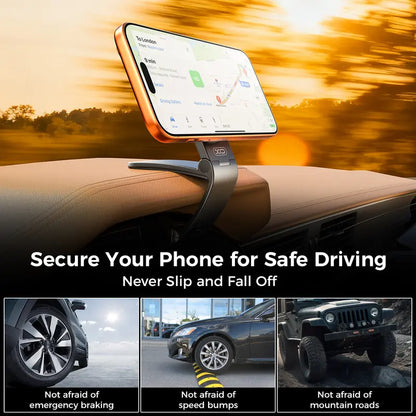 Strong Magnet Magnetic Cellphone Car Mount - Hands-Free Phone Holder, 95° Adjustable - image 4