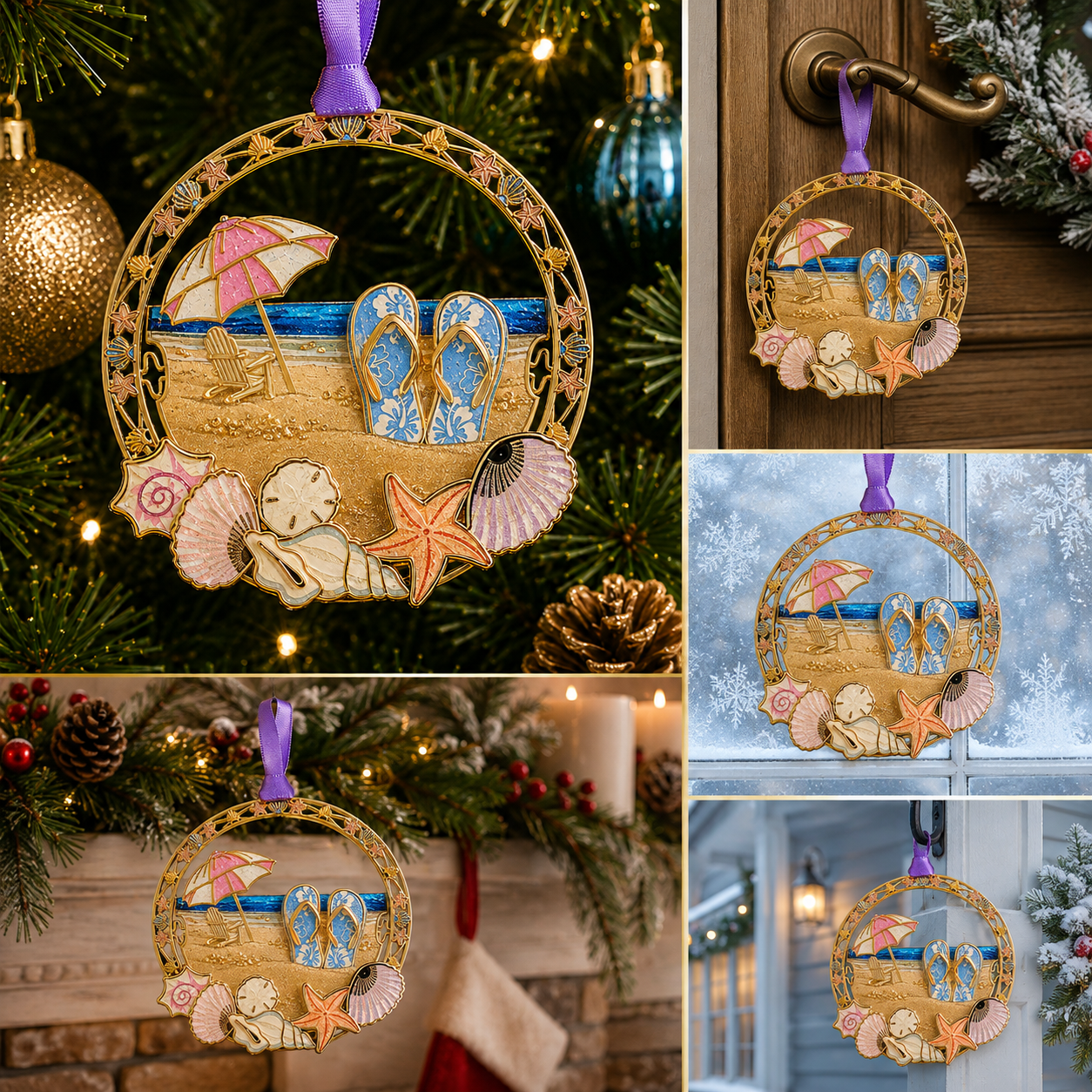 🔥LAST DAY 50% OFF✨Beach vacation style Christmas tree ornament