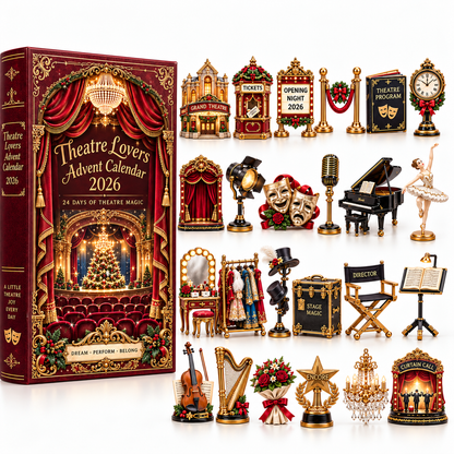 Theatre Lovers Advent Calendar 2026 – 24 Days of Theatre Magic Collectible Miniatures Christmas Countdown Gift