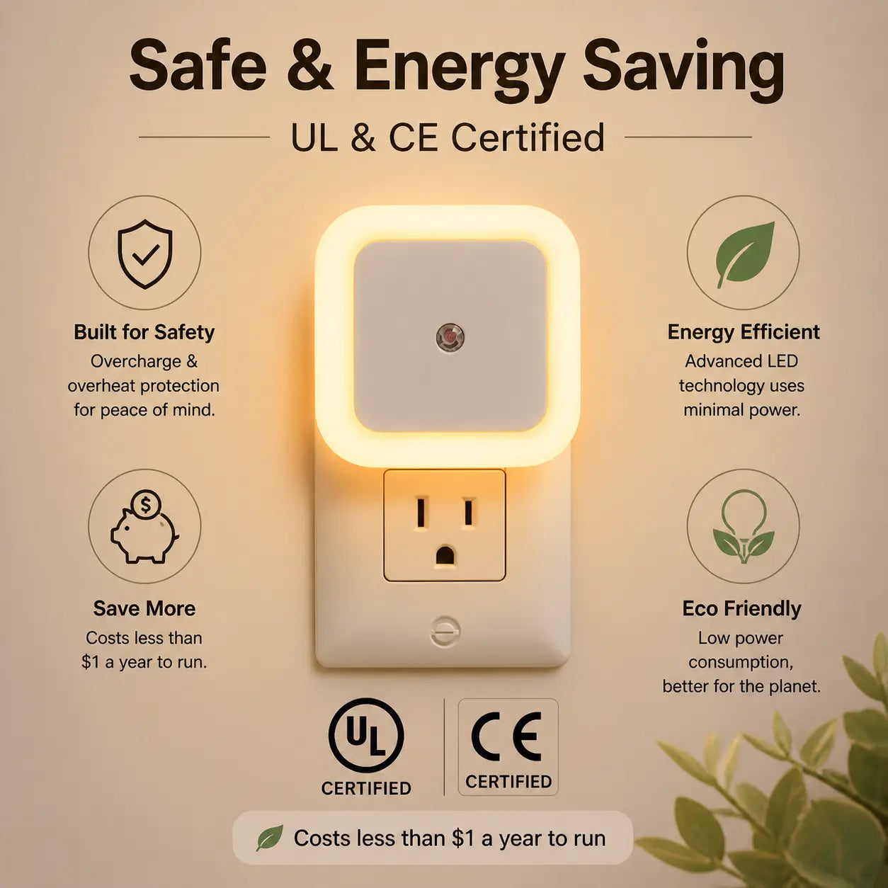 6‑Pack Compact Ultra‑Energy‑Saving Smart LED Night Lights💡 - image 10