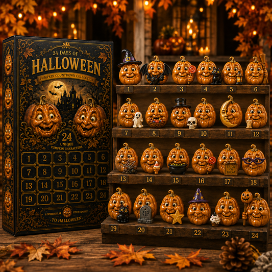 ✨24-Day Christmas Countdown Advent Calendar –Halloween Pumpkin Ornament