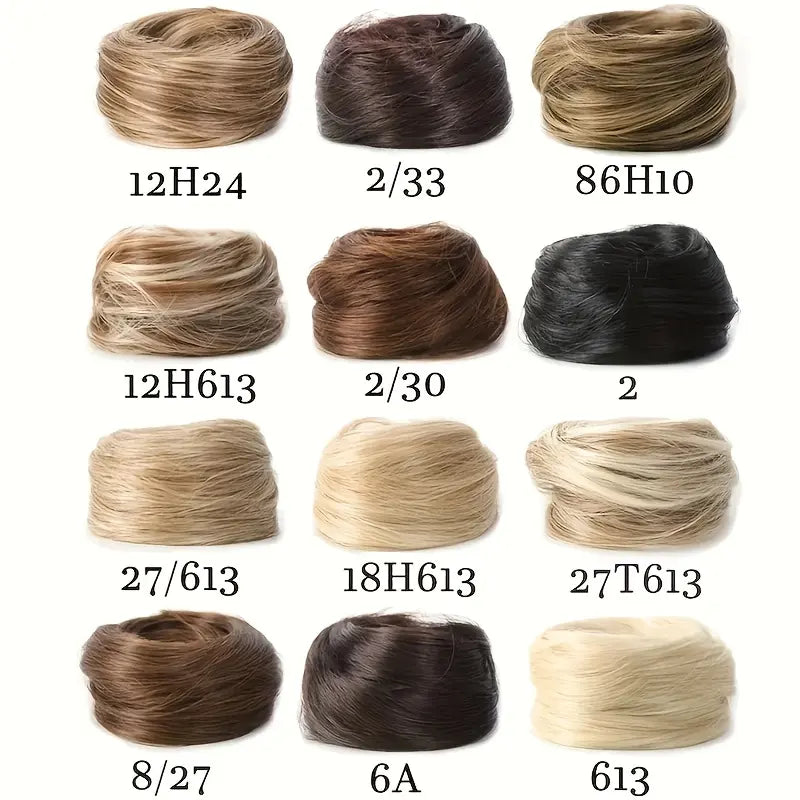 Synthetic Messy Bun Hair Piece for Women, Curly Updo Scrunchie Extension for Instant Volume and a High Crown💇‍♀️ - image 6